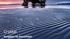  Presentation with ocean - Audience pleasing PPT layouts consisting of unique-and-strange-rock backdrop and a ocean colored foreground