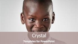  Presentation with black child - Slide deck consisting of unique collection - portrait of real happy african background and a gray colored foreground