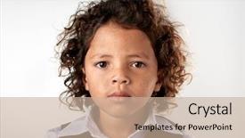  Presentation with race - Beautiful slide set featuring unique collection - portrait of young mixed race backdrop and a soft green colored foreground