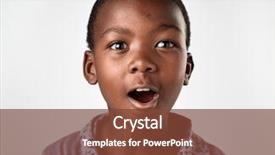  Presentation with young - Slide deck featuring unique collection - young boy making silly face background and a tawny brown colored foreground