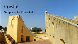  Presentation with 18th century - Slide set consisting of unique instruments - astrology observatory 18th century background and a teal colored foreground