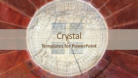  Presentation with 18th century - PPT layouts having unique instruments - sundial in astrology observatory 18th background and a lemonade colored foreground