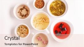  Presentation with tea - Colorful PPT layouts enhanced with unique kinds of tea backdrop and a lemonade colored foreground