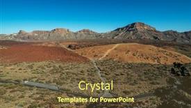  Presentation with national - Slide deck consisting of unique-landscape-of-teide-national background and a tawny brown colored foreground