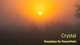  Presentation with area - Slide deck having unique-natural-area-yelnya-bog background and a tawny brown colored foreground