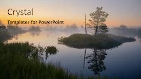  Presentation with area - Slides enhanced with unique-natural-area-yelnya-bog background and a lemonade colored foreground