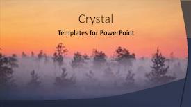  Presentation with area - Theme with unique-natural-area-yelnya-bog background and a coral colored foreground