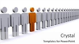  Presentation with personality concept - Slides having unique personality 3d concept image background and a white colored foreground