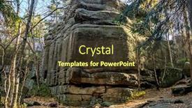  Presentation with poland - Presentation having unique-sandy-rock-formation-within background and a tawny brown colored foreground