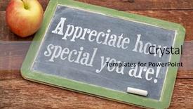  Presentation with positive words - Presentation theme enhanced with unique self - appreciate how special you are background and a light gray colored foreground