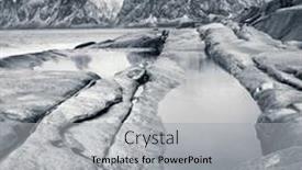  Presentation with black sea - PPT layouts enhanced with unique-winter-sea-landscape-black background and a light gray colored foreground