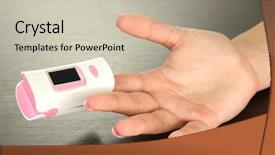  Presentation with pulse - Presentation theme with unit rates - pulse oximeter used to measure background and a soft green colored foreground