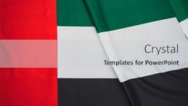  Presentation with arab - PPT layouts featuring united-arab-emirates-flag-concept background and a light gray colored foreground