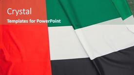  Presentation with solutions - Presentation theme enhanced with united-arab-emirates-flag-concept background and a ocean colored foreground