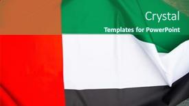  Presentation with solutions - PPT theme enhanced with united-arab-emirates-flag-concept background and a ocean colored foreground