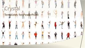  Presentation with culture - PPT layouts featuring united colleagues corporate culture background and a cream colored foreground