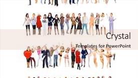  Presentation with groups - Slide set consisting of united colleagues isolated groups background and a lemonade colored foreground