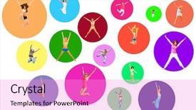  Presentation with united - Colorful PPT theme enhanced with united colleagues over white backdrop and a lilac colored foreground