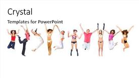  Presentation with united - Slide deck with united colleagues people celebrating background and a white colored foreground