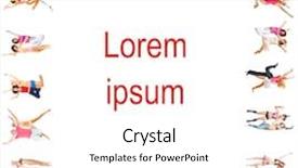  Presentation with united - Presentation theme having united colleagues success concept background and a white colored foreground