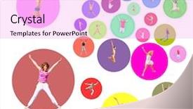  Presentation with united - Colorful PPT theme enhanced with united colleagues success concept backdrop and a lavender colored foreground