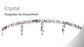  Presentation with groups - Audience pleasing presentation design consisting of united company isolated groups backdrop and a white colored foreground