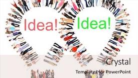  Presentation with diversity - Audience pleasing presentation consisting of genial - united company people diversity backdrop and a lemonade colored foreground