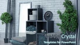  Presentation with neonatal intensive care unit - Theme consisting of united estates - cozy room interior with shelving background and a ocean colored foreground