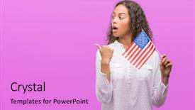  Presentation with america flag - Amazing PPT layouts having united estates of america backdrop and a  colored foreground