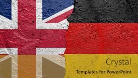  Presentation with russia flag - Presentation enhanced with united-kingdom-england-vs-russia background and a gold colored foreground