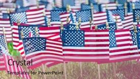  Presentation with memorial day - Colorful presentation design enhanced with united nation celebration - memorial day in american park backdrop and a coral colored foreground