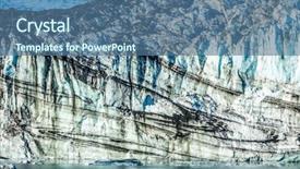  Presentation with glacier - PPT theme consisting of united nation global change - glacier front alaska cruise travel background and a ocean colored foreground