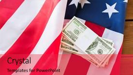  Presentation with nationalism - Colorful presentation design enhanced with united nations economics - budget finance and nationalism concept backdrop and a  colored foreground