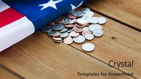  Presentation with nationalism - Amazing presentation theme having united nations economics - budget finance money crisis backdrop and a coral colored foreground