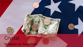  Presentation with nationalism - PPT layouts consisting of united nations economics - budget money finance financial crisis background and a crimson colored foreground