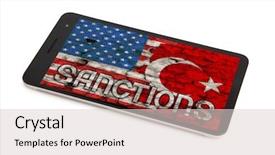  Presentation with united nations - Cool new slides with united nations economics - flags of america and turkey backdrop and a  colored foreground