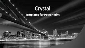  Presentation with new york city - Colorful slides enhanced with united states - black and white backdrop and a black colored foreground