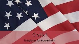  Presentation with patriotic - Audience pleasing theme consisting of united states - closeup of an american flag backdrop and a red colored foreground
