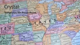  Presentation with united states map - Presentation having united states - macro globe map detail 03 background and a coral colored foreground