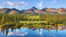  Presentation with serenity - Slide deck with united states - serenity lake in tundra background and a tawny brown colored foreground