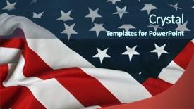  Presentation with united states flag - Cool new slides with united states - us flag backdrop and a ocean colored foreground