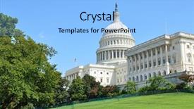  Presentation with united states capitol building - Presentation design with united states capitol building - washington background and a light blue colored foreground