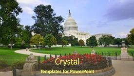  Presentation with united states capitol building - Colorful PPT theme enhanced with united-states-capitol-building-washington backdrop and a tawny brown colored foreground
