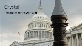  Presentation with united states capitol building - Slides having united-states-capitol-building-washington background and a light gray colored foreground