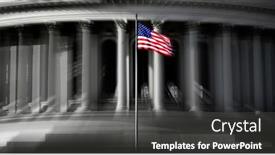  Presentation with zoom - Cool new slide deck with united-states-capitol-building backdrop and a dark gray colored foreground