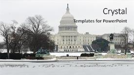  Presentation with united states capitol building - Cool new PPT layouts with united states capitol building backdrop and a white colored foreground