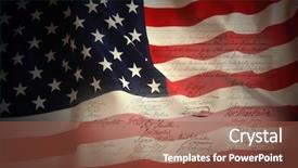  Presentation with declaration independence - Beautiful presentation featuring united states declaration of independence backdrop and a tawny brown colored foreground