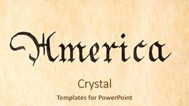  Presentation with declaration independence - PPT theme featuring united states declaration of independence background and a cream colored foreground