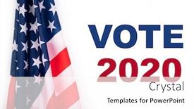  Presentation with voting - Beautiful PPT theme featuring united-states-elections-2020-concept backdrop and a white colored foreground