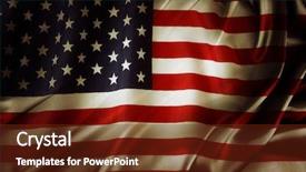  Presentation with american history - Amazing slides having united states history - closeup of silky american flag backdrop and a tawny brown colored foreground